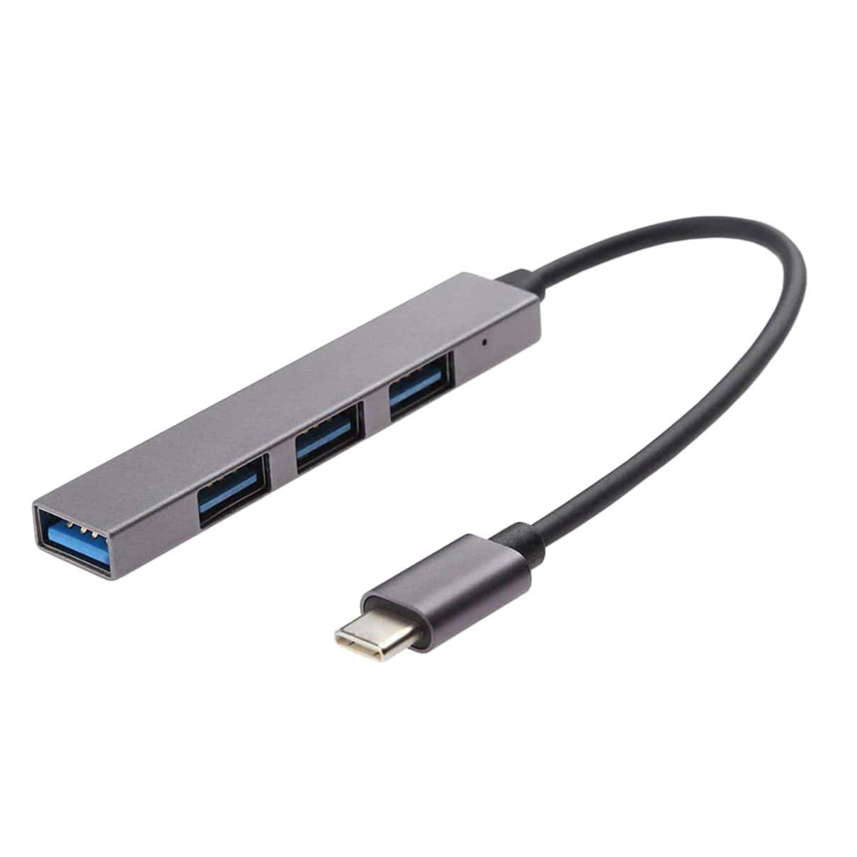 USB-C USB-A-keskittimeen 4x portilla