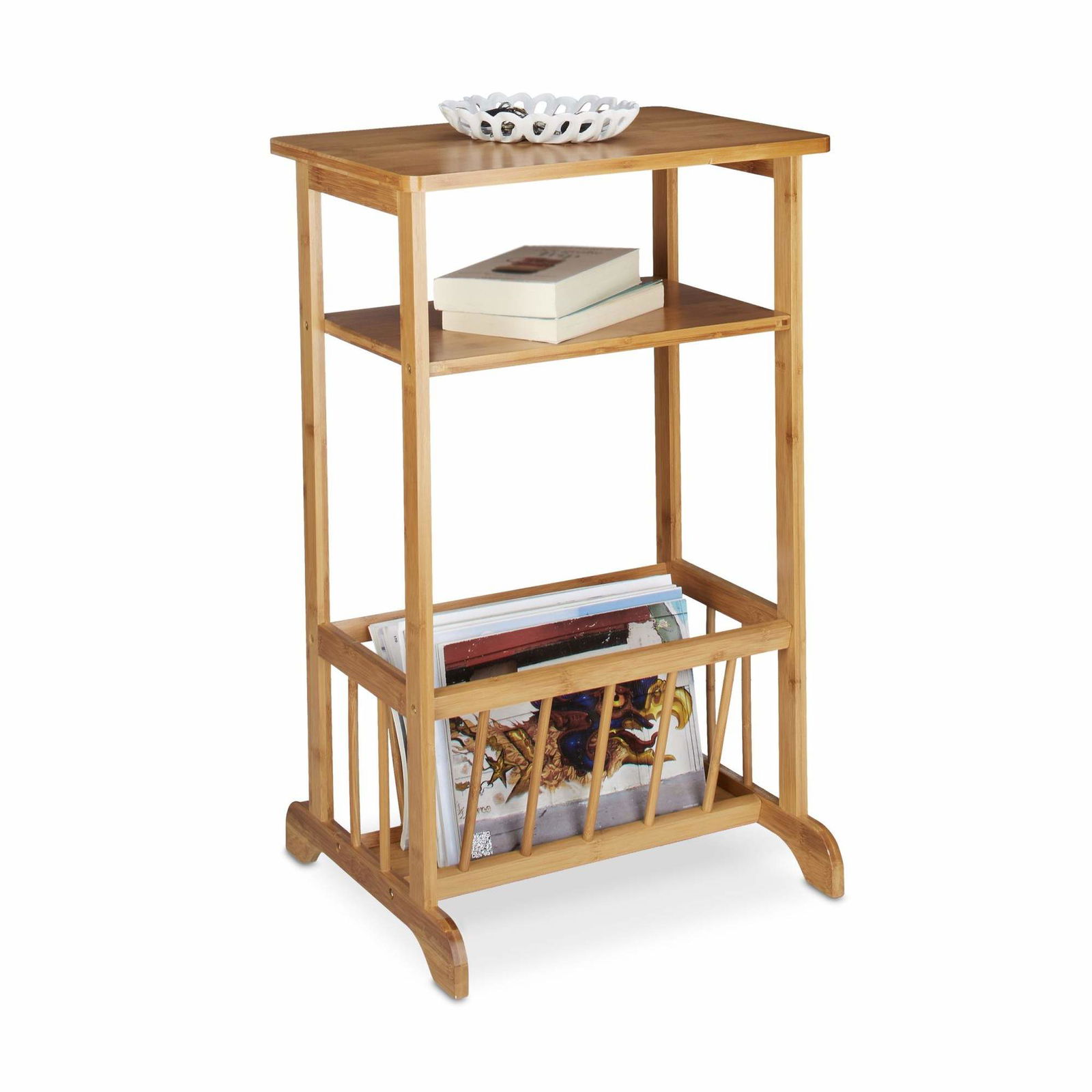 Sidebord med magasinholder