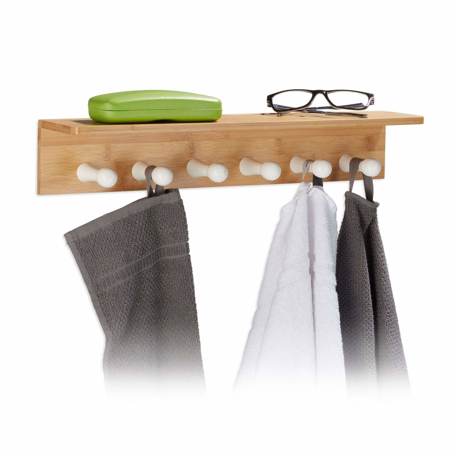 Bambu handdukstork för väggen | Hem & Hobby - Hem & Hushåll - Badrum | Pryloteket