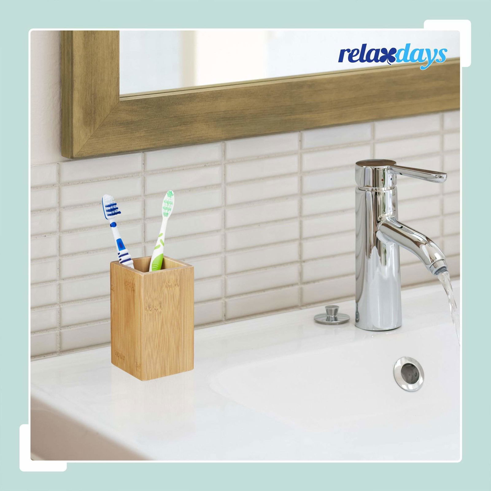 Krus til tandbørste i bambus