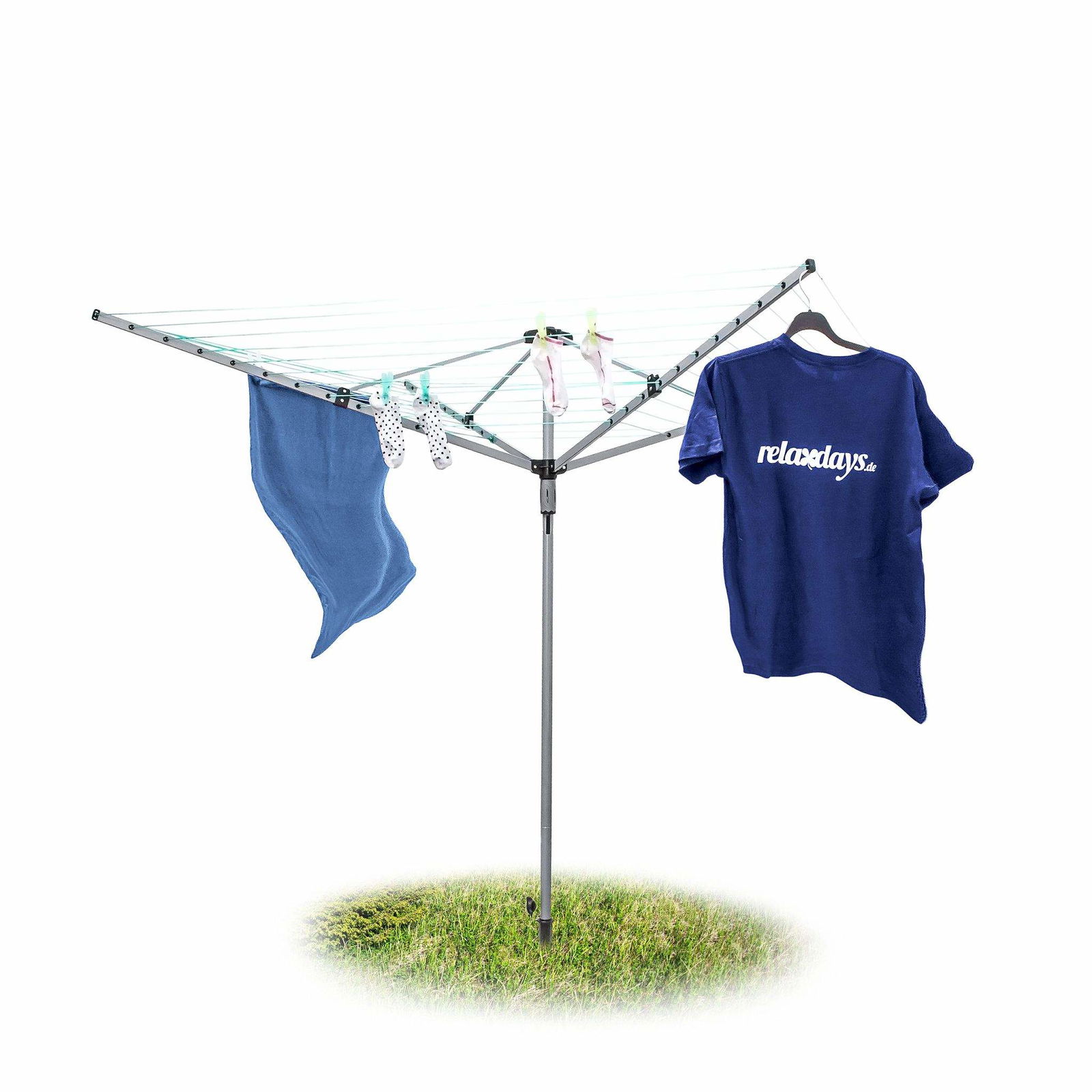 Tørretumbler med 49m vaskesnor og jordanker