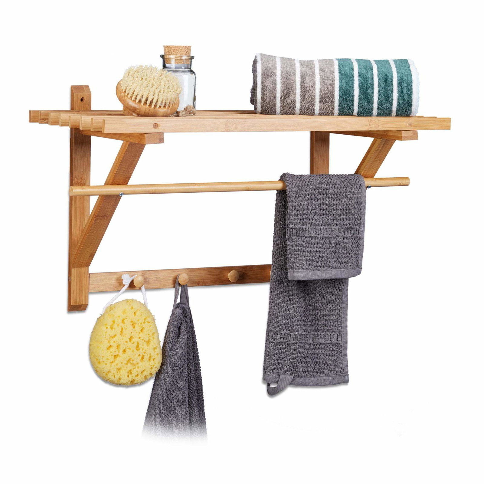 Vägghylla i bambu | Hem & Hobby - Hem & Hushåll - Textil - Handdukar | Pryloteket