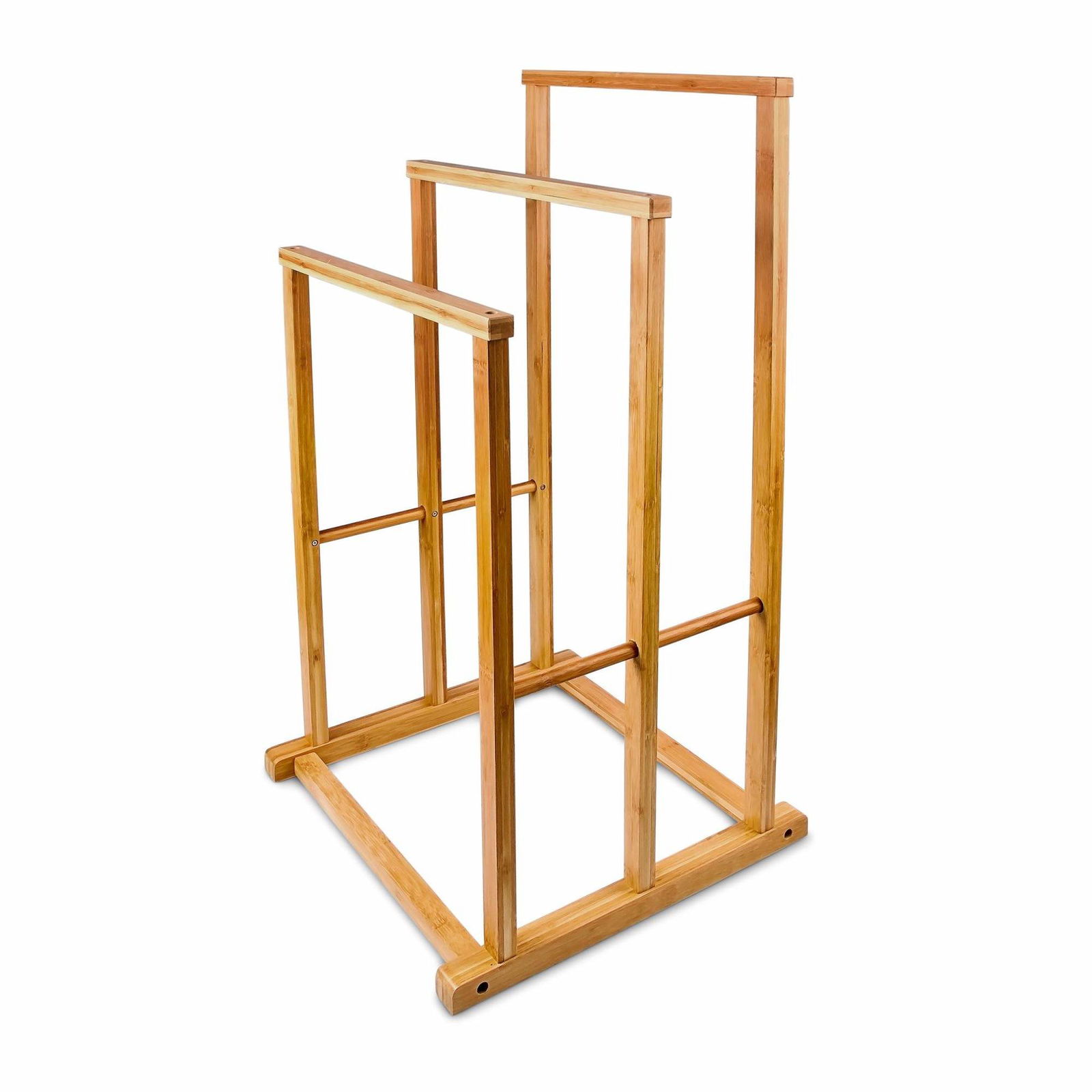 Håndklædeophæng bambus tre stænger