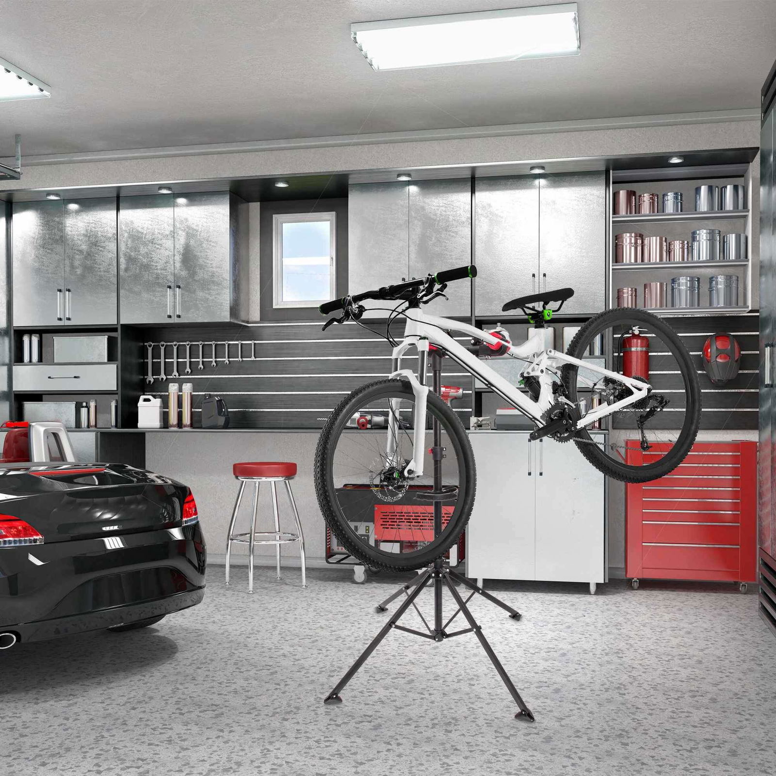 Justerbar cykelstativ