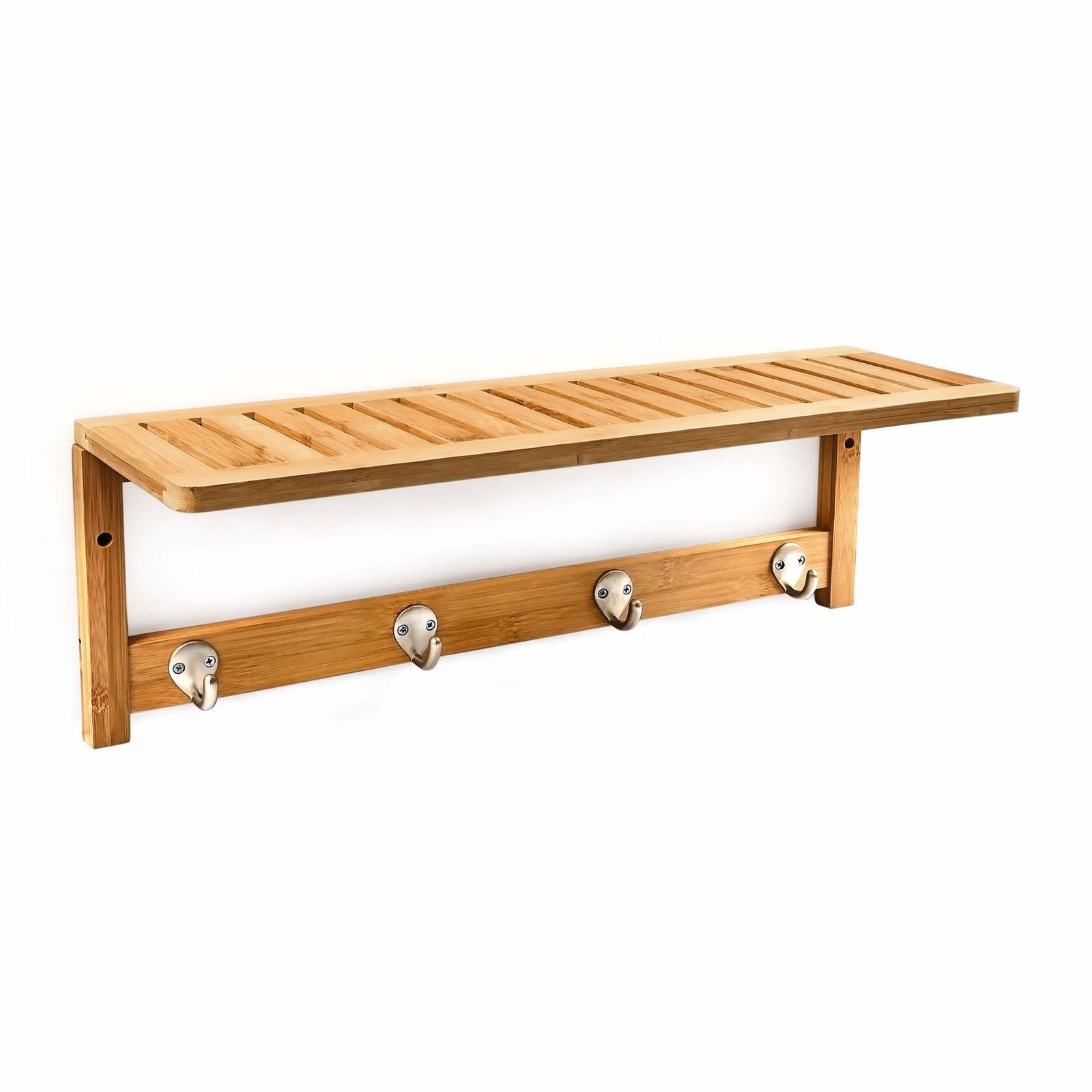 Væghylde med knageliste