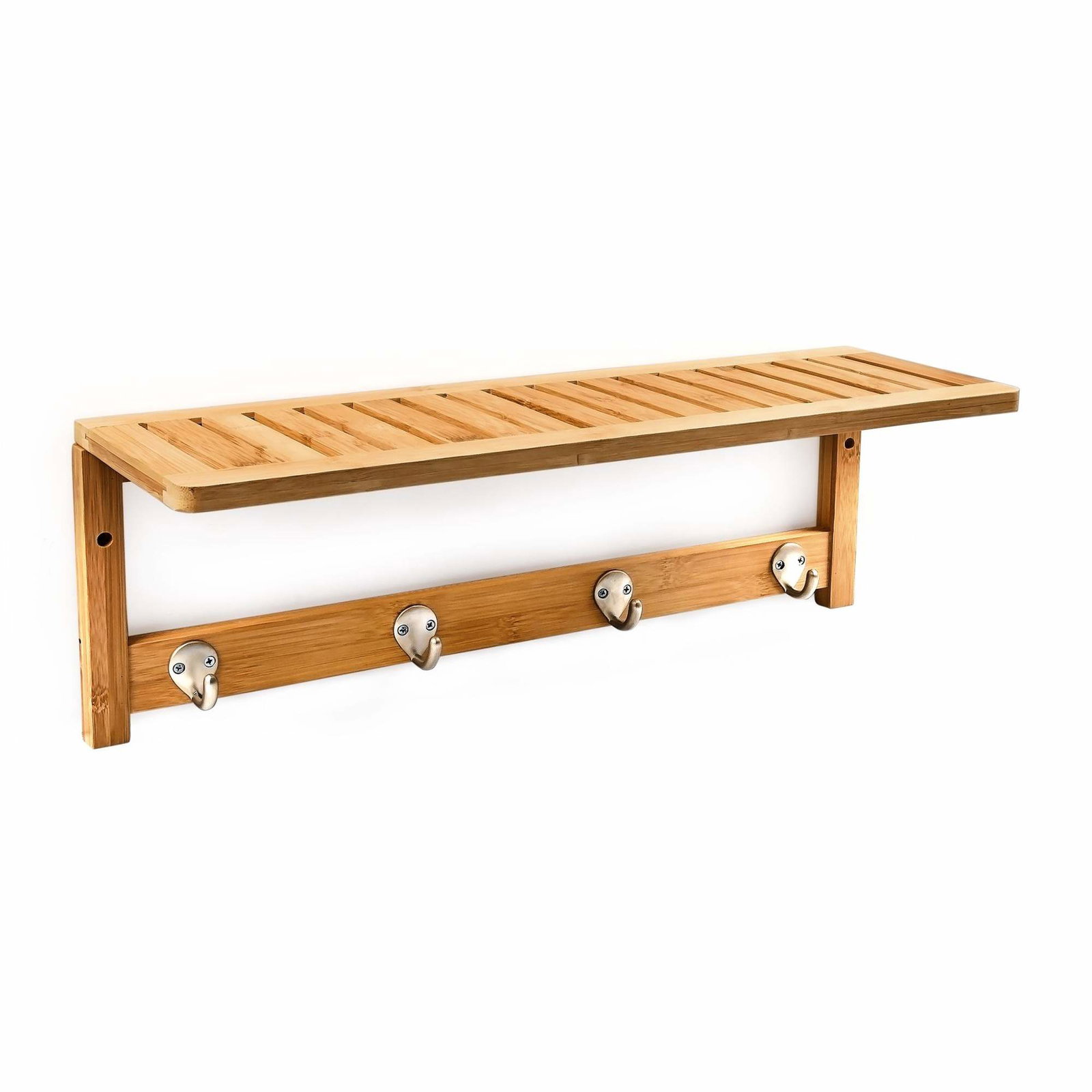 Vägghylla med kroklist | Hem & Hobby - Hem & Hushåll - Textil - Handdukar | Pryloteket