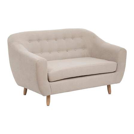 Retro 2-personers sofa i linned