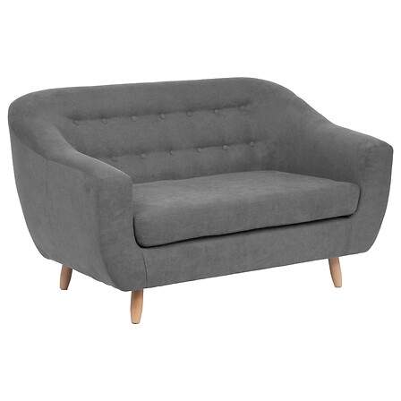 Retro 2-personers sofa grå