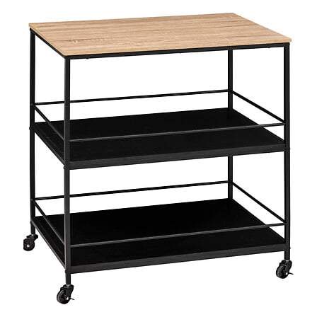 Rullvagn med 3 våningar och arbetsyta, 60 kg kapacitet | Hem & Hobby | Pryloteket