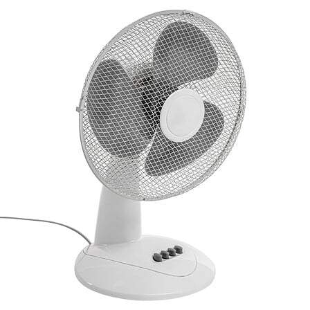 Bordventilator 51,5 cm høj hvid