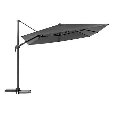 Antracit Offset Parasol 3x3m – Vandafvisende, Vipbar