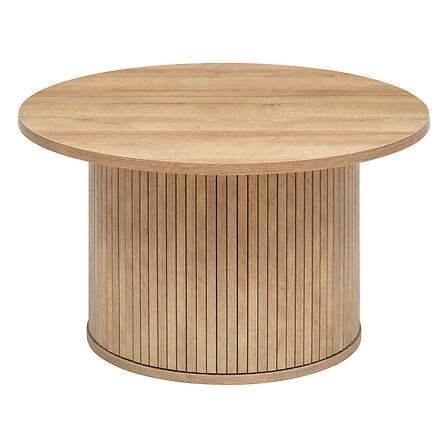 Runt soffbord, 70 cm – Ekeffekt, slitstark finish | Hem & Hobby | Pryloteket