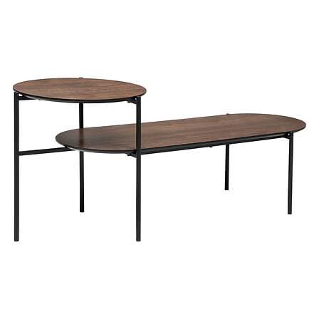 Kemi soffbord med 2 våningar valnöt | Hem & Hobby | Pryloteket