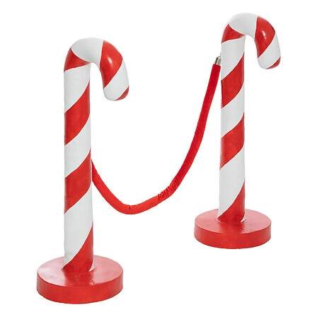 Indendørs slikkepynt X2, højde 90 cm med fløjlssnor