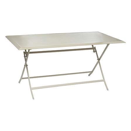 6-personers klapbord – Rustfrit aluminium, pladsbesparende
