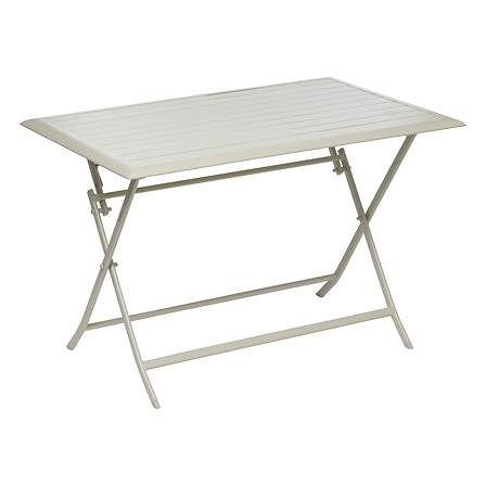 4-personers foldbart aluminiumsbord – Rustbestandigt, pladsbesparende