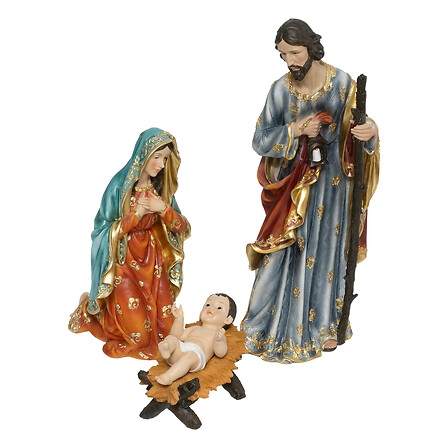 Sæt med 3 Jesus Maria Josef figurer, højde 60 cm