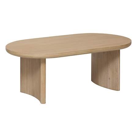 Ovalt soffbord – borstad träfinish | Hem & Hobby | Pryloteket