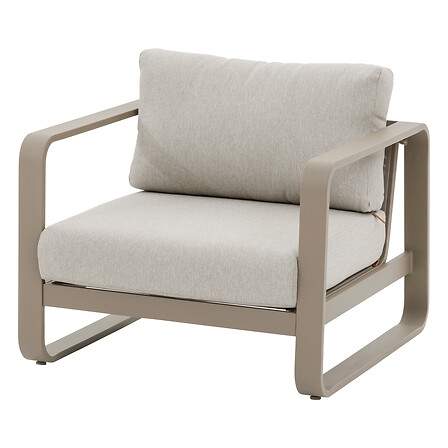 Lænestol i aluminium, vandafvisende hynder