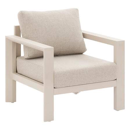 Lænestol i aluminium – Rustfrit, vandafvisende stof