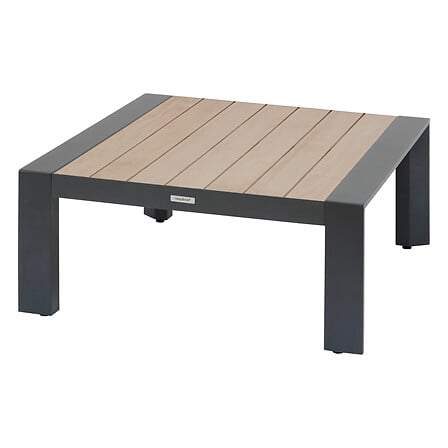 Evasion soffbord 87 x 87 cm aluminium grafit honung | Hem & Hobby | Pryloteket
