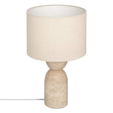 Erin-lampa D. 28 x H. 47,5 cm beige marmor | Hem & Hobby | Pryloteket