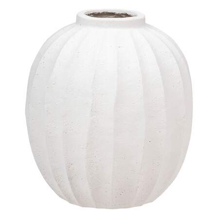 Amia Rund Vase Højde 44,5 cm Hvid Magnesia