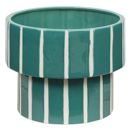 Flow urtepotte diam 30 cm keramik grøn
