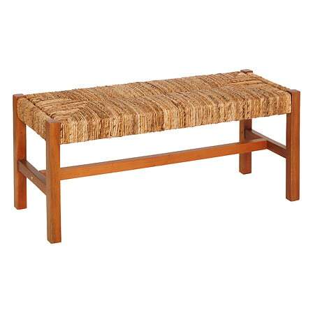 Bænk Sidoan L. 102 x D. 38 x H. 46 cm flettet træ