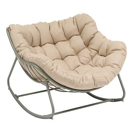 Gyngestol med justerbare fødder og vandafvisende stof