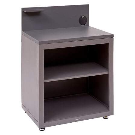 Udendørs køkkenreol – Grafitstål, 80x60x110 cm