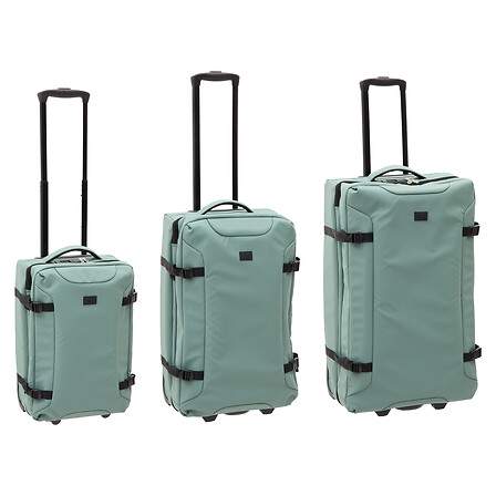 Mjuk resväska x3 med 2 hjul grön | Hem & Hobby | Pryloteket