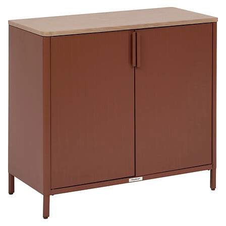 Utomhusskänk 90x46x76 cm – Mahogny och stål | Hem & Hobby | Pryloteket