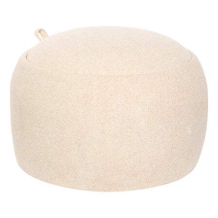 Opbevaringspuf Elior diam 60 cm beige bouclé