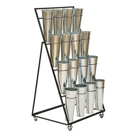 Displaystander 16 holdere Meika højde 149 cm metal