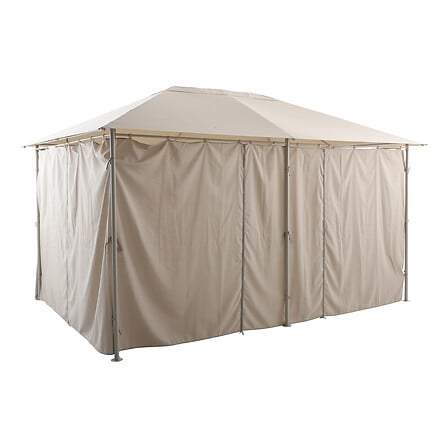 Gardiner til Santorini-pavillon 3 x 4 m hør