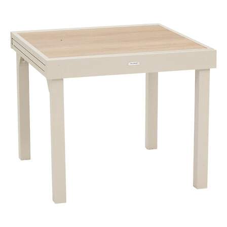 Utdragbart matbord i glas – 8 platser, träeffekt | Hem & Hobby | Pryloteket