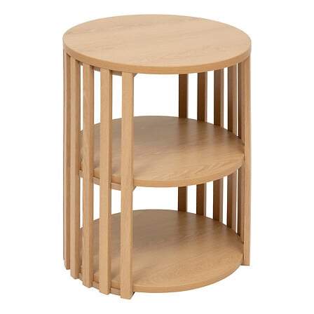 Sidebord 1 hylde Lamellehøjde 48 cm