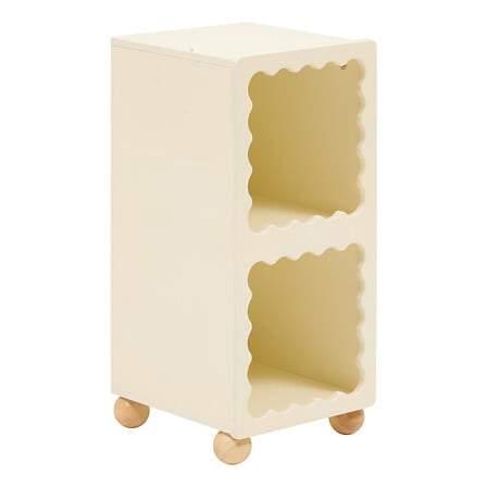 Bouli förvaringsenhet med 2 fack L. 31 x D. 30 x H. 64 cm beige MDF | Hem & Hobby | Pryloteket