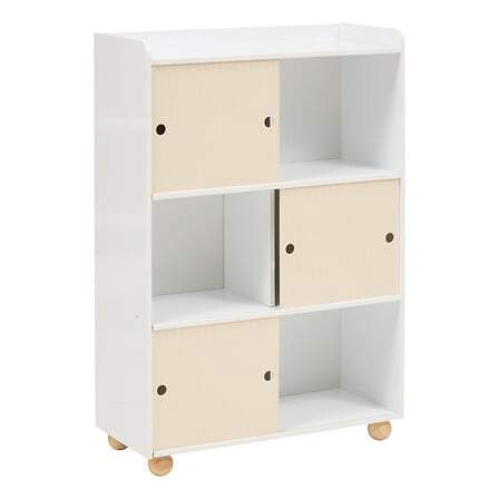 Bouli skab med 3 låger L. 69,5 x D. 30 x H. 101 cm beige MDF