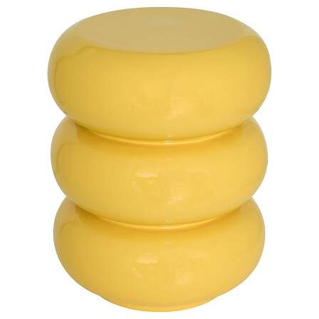 Blankt gult sofabord, 35 cm – vandafvisende