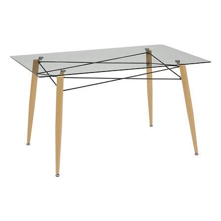 Matbord i glas, 140x80 cm – justerbart, lättskött | Hem & Hobby | Pryloteket