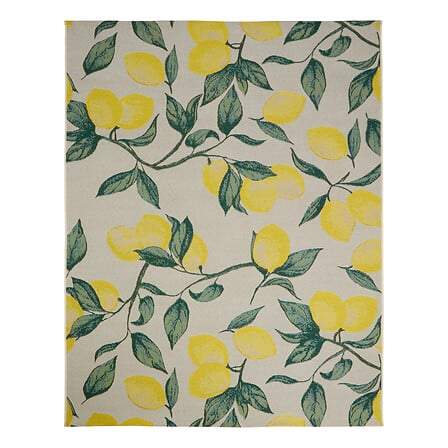 Udendørstæppe Kepa 200 x 300 cm citroner