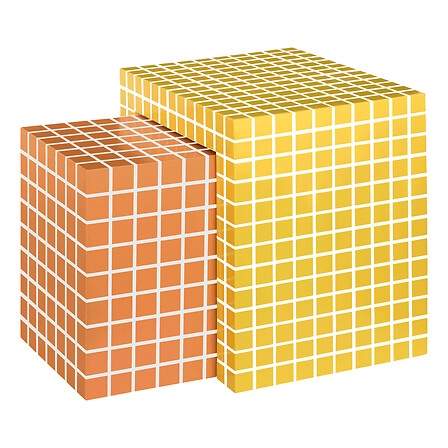 Sæt med 2 sofaborde, 45 cm højde, rengøringsvenlig MDF