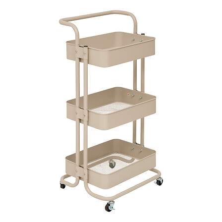Trolley på hjul Color Edition 3 niveauer lermetal