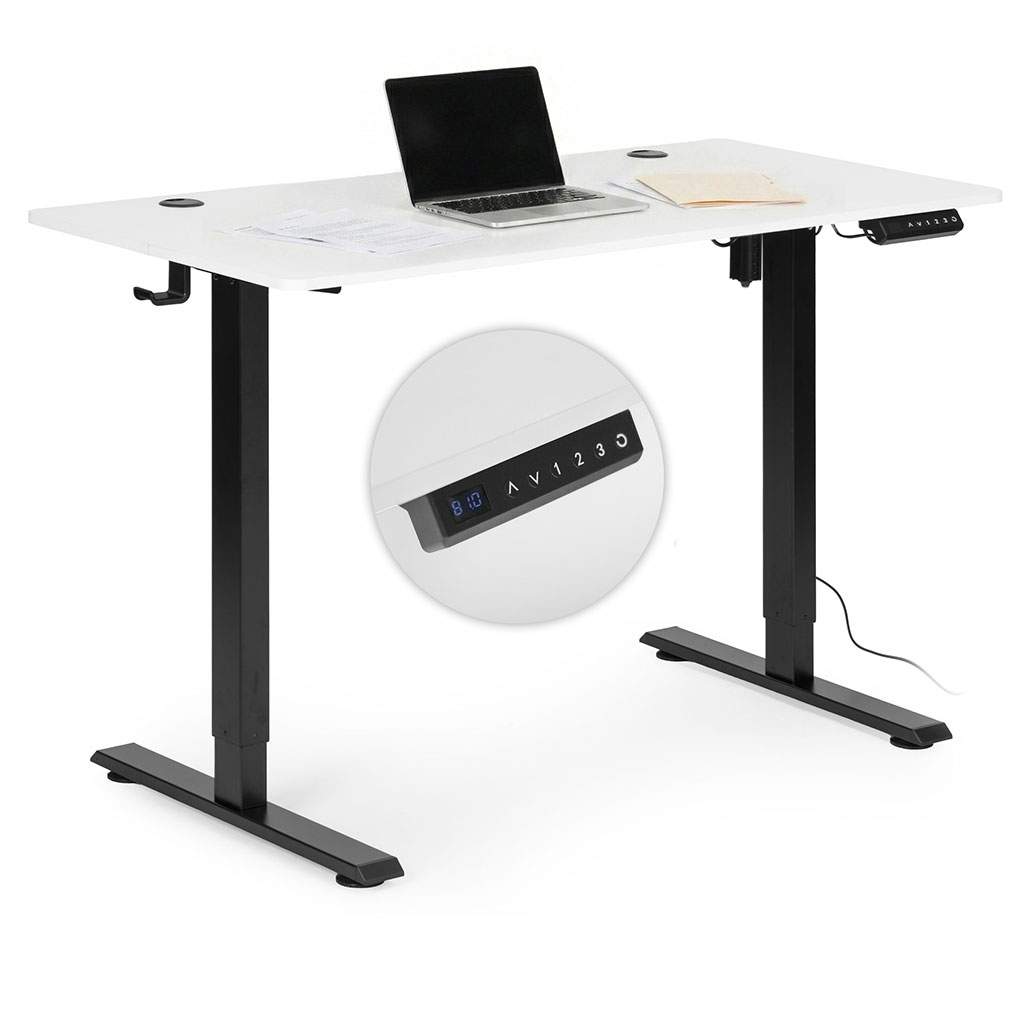 Elektriskt höj- och sänkbart skrivbord, 120x60 cm, justerbar höjd | Hem & Hobby | Pryloteket