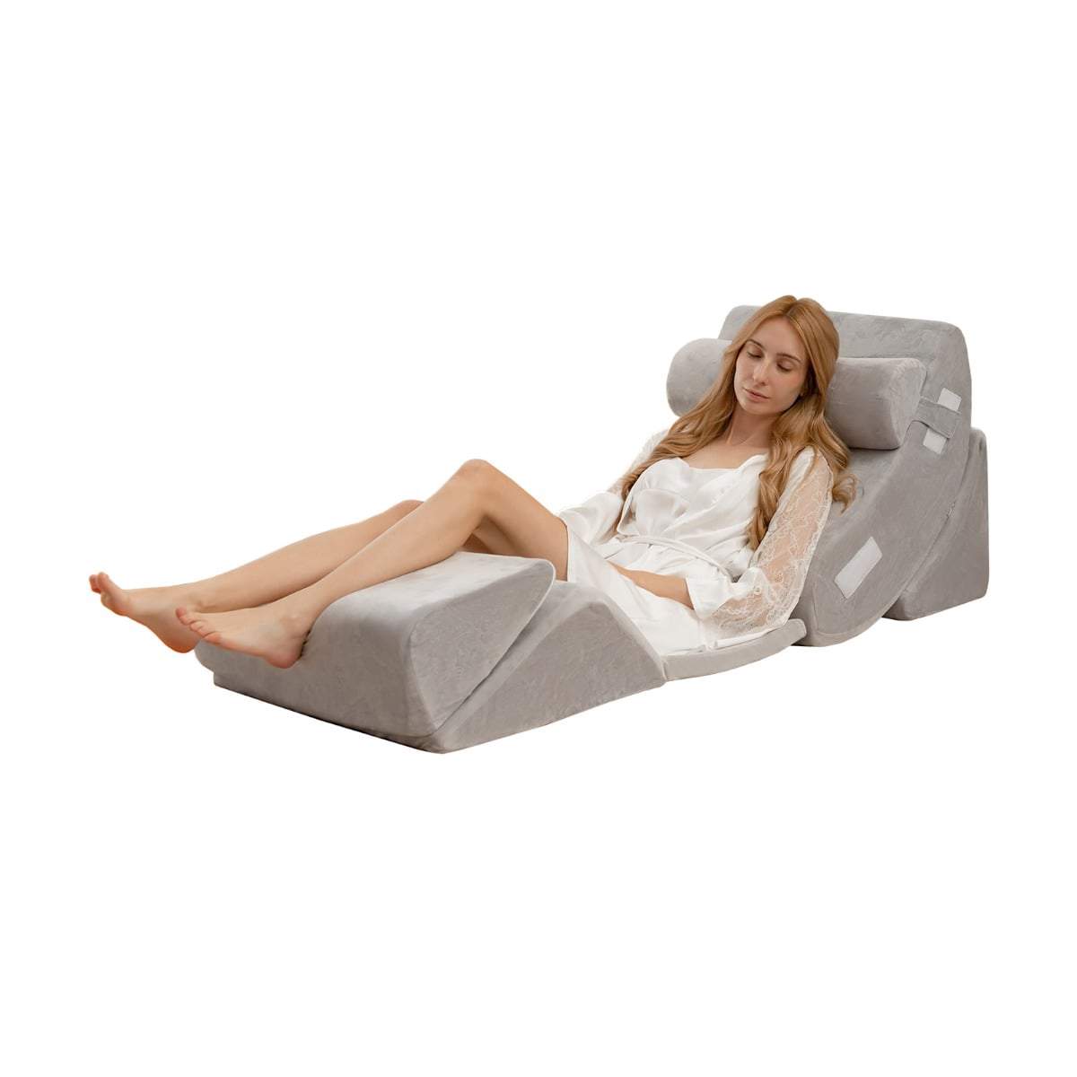 6-delt memory foam kilepudesæt – smertelindring