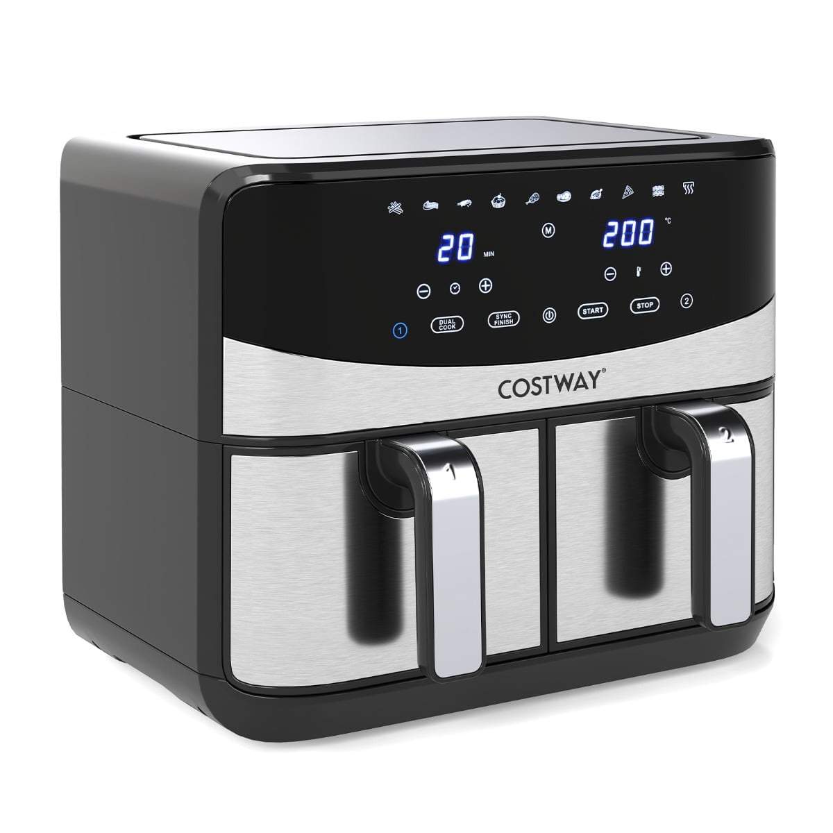 10-i-1 Airfryer med dubbla zoner och pekskärm, 8 liters kapacitet | Hem & Hobby | Pryloteket