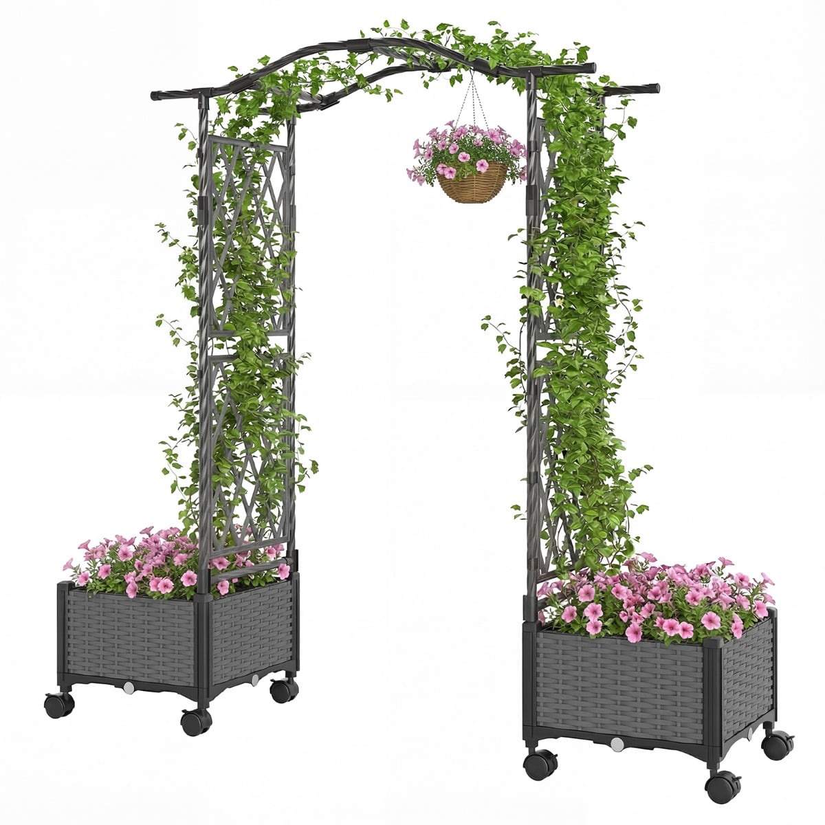 Vertikal planteringslåda med spaljé och självbevattningssystem | Hem & Hobby | Pryloteket