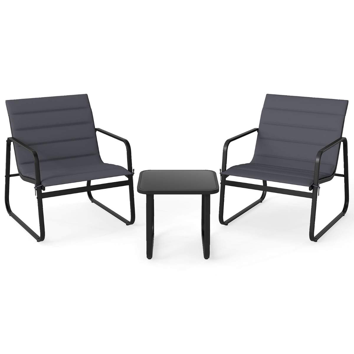 3-delat bistroset för uteplats – stoppade stolar och bord | Hem & Hobby | Pryloteket